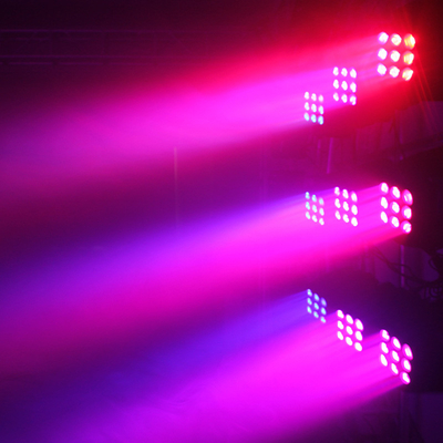 3x3 luz profesional 9x10W RGBW 4 de la matriz del panel LED en 1 luz principal de mudanza para el disco de DJ