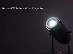 Luz de Gobo Interior Profesional de 40W: Intercambio fácil de Gobo y proyección de alto impacto