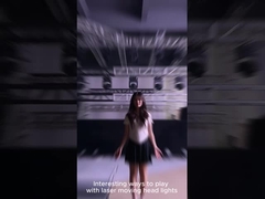 Juego creativo con láseres de cabeza móvil