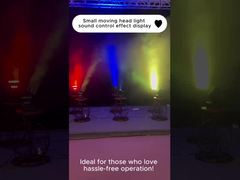 Pantalla de efectos de control de sonido de luz de cabeza móvil pequeña