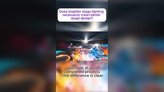 ¿Una iluminación escénica más brillante significa necesariamente un mejor diseño escénico?