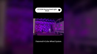 Espectáculo de luces con cabezal móvil LED BSW