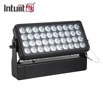 Fuera 40*10W RGBW LED City Color Light Beam Efecto de lavado de luz de pared impermeable Lámparas de inundación IP65 DMX512 Modo de control