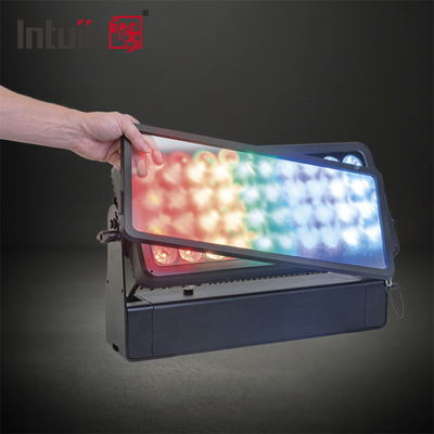 Fuera 40*10W RGBW LED City Color Light Beam Efecto de lavado de luz de pared impermeable Lámparas de inundación IP65 DMX512 Modo de control