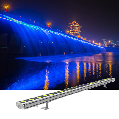 la lavadora linear de la pared de 24W DMX512 LED enciende ángulo de haz 40° de los 0.3M los 0.5M el 1M