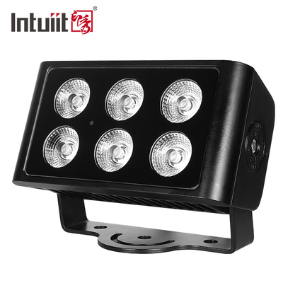 IP65 impermeable 6x5W RGBW 4 en 1 luz de inundación LED DMX control de avión luz de fondo mancha DJ Disco iluminación de escenario