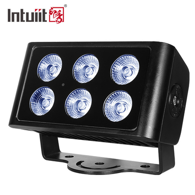 6x5W 4in1 RGBW LED DMX Luces de lavado de pared IP65 LED exterior luz de color de la ciudad