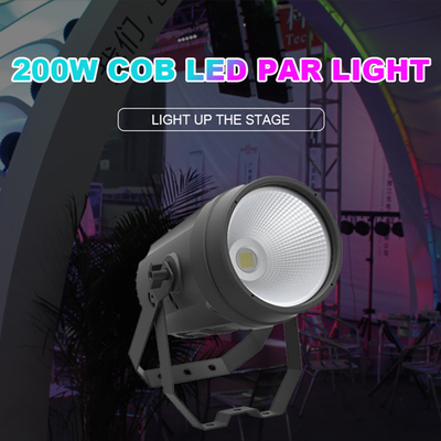 Iluminación de escenario 200w Cob Led Par Light Dmx 512 Cob Led Exterior Cob Par Light