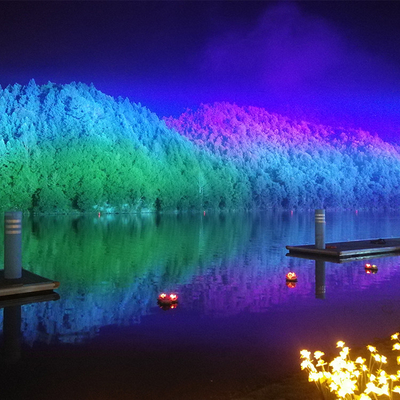 Iluminación de color de la ciudad a prueba de agua exterior 40x10W RGBW Lavadora de paredes Led Flood Stage Light