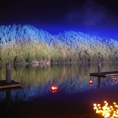 Iluminación de color de la ciudad a prueba de agua exterior 40x10W RGBW Lavadora de paredes Led Flood Stage Light