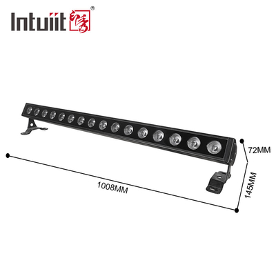 Lámpara de lavado de pared IP65 a prueba de agua para exteriores 16x5W DMX512 Control RGBW Led Lámpara de lavado de pared