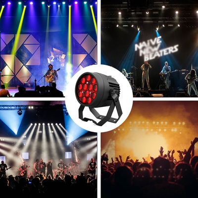 Luces LED 12x10W RGBW con control de sonido activado DMX512 con luz de zoom LED
