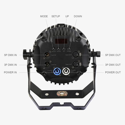 Inalámbrico a prueba de agua DMX exterior 12x10W RGBW 6in1 IP65 LED Par luz