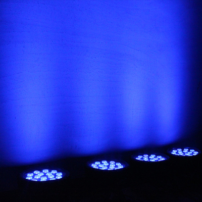 90w RGBW Led Flat Par Light Luz de escenario Dmx Control DJ Disco Para la fiesta de la iglesia de la boda