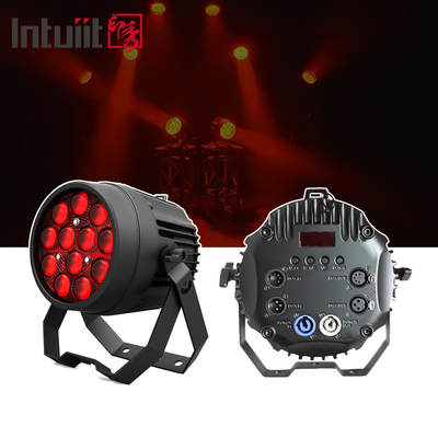 12x10W RGBW 4in1 para exteriores IP65 impermeable de aluminio fundido pesado de par LED plano