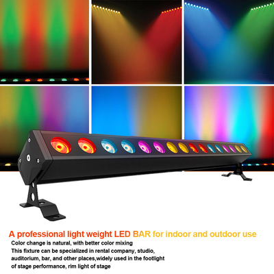 14x10W RGBW 4IN1 Led Wall Wash Light DMX Led Bar Exterior Inmune a la agua Lavar Luz de escenario Para Dj Disco Party