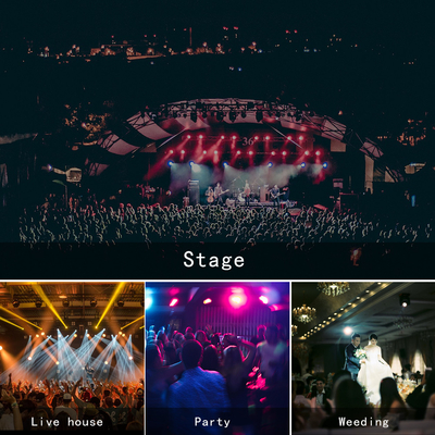 7 Leds 22W Led Par Stage RGB Disco Light Dmx512 Luz de escenario para eventos de DJ de fiesta