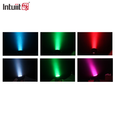 Mini LED Moving Head DJ Luz de escenario RGB Rayos de reflectores DMX 512 Voz activada efecto estroboscopo Luces de fiesta de discoteca para wed
