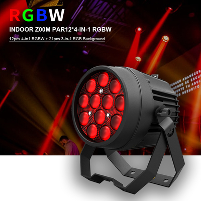 12x10W RGBW 4in1 LED Par Light Luces de escenario para rendimiento y efectos de iluminación