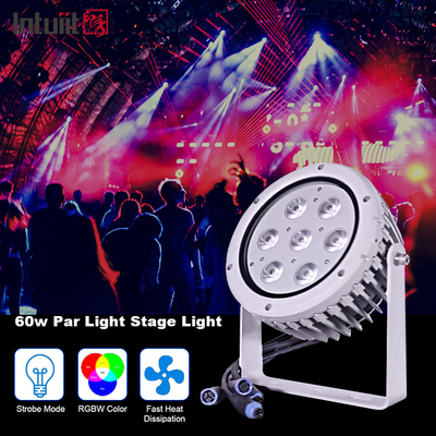 Ip65 al aire libre Dmx 60w Rgbw llevó las luces del punto del paisaje para el jardín