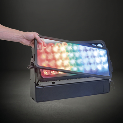 40x10W RGBW 4 en 1 Proyector LED IP65 Inodoro Luz de escenario DMX512 Control DJ Disco Equipo de actuación al aire libre