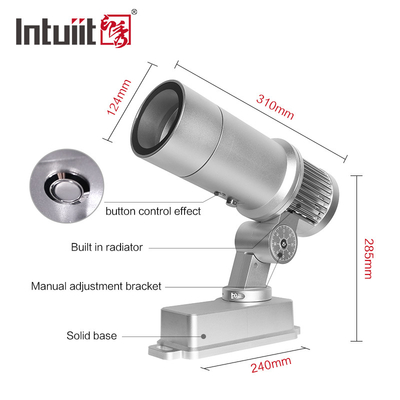 60W Proyector Gobo Logotipo personalizado Luz LED Imagen HD para exterior Ip65 Rotación de publicidad Luz de proyección para boda