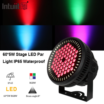 LEDs de alta potencia RGBW 60 par luces DMX512 60x12W luz de discoteca haz de fiesta luz de escenario para la barra de techo