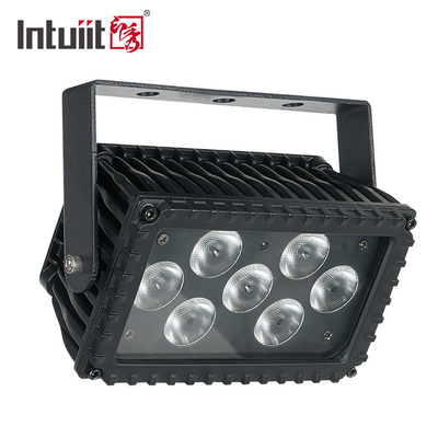 7x3W RGB LED de exterior impermeable IP66 proyección arquitectónica faro de fachada luz