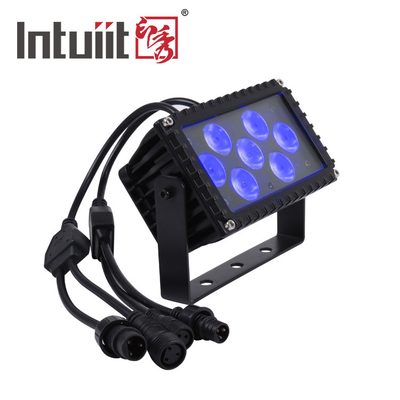 7x3W RGB LED de exterior impermeable IP66 proyección arquitectónica faro de fachada luz