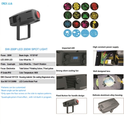 Luces del proyector del enfoque LED del gobo