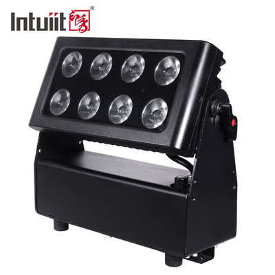 IP65 impermeable para la limpieza de la pared de la construcción de la luz 8 * 15W RGBW 4in1 LED exterior de la ciudad de color