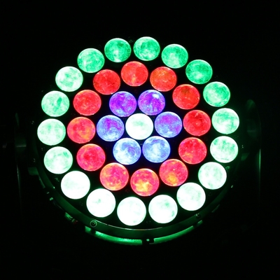 37x10W RGBW 4in1 Led Wash Iluminación de escenario DMX Luces DJ profesionales 370W Zoom Moving Head Light Para fiesta