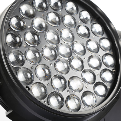 37x10W RGBW 4in1 Led Wash Iluminación de escenario DMX Luces DJ profesionales 370W Zoom Moving Head Light Para fiesta