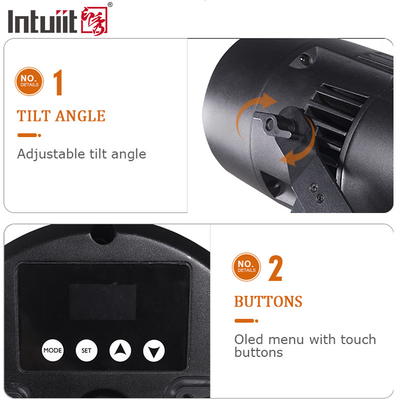 A prueba de agua 200W RGBW 4in1 DMX Led Cob Zoom Eventos al aire libre Luz de escenario