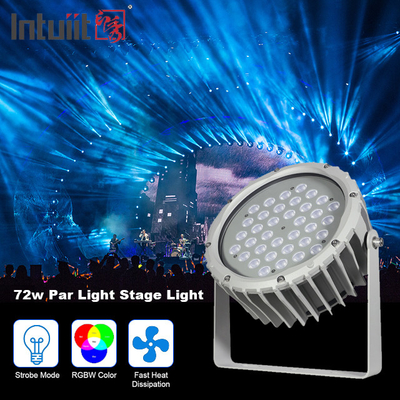 Lámpara de luz LED de fachada DMX512 RGBW controlada, impermeable IP65 para exteriores de 72W