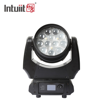 12x10W LED lavado luz de cabeza móvil para el teatro fiesta Zoom lavado luz lavado luz de cabeza móvil