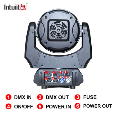 19x15w Rgbw 4in1 Led Moving Head Zoom Wash Iluminación de escenario haz de iluminación Led Moving Head Light
