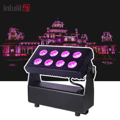 IP65 8x15w RGBW 4in1 Iluminación de lavadoras de color LED para inundaciones de la ciudad para edificios al aire libre