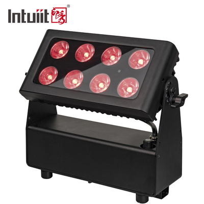 8x15w RGBW DMX512 IP65 DJ impermeable Escenario de bodas de color de la ciudad Lavadora de paredes de exterior Luz de lavado de inundación LED