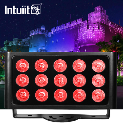 Luz de escenario Cuadrado 15x5w Ip65 impermeable de lavadora de pared luz de inundación Par luz