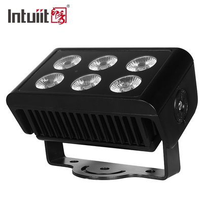DMX512 6x5W RGBW 4in1 IP65 DJ impermeable de boda escenario de la ciudad lavadora de paredes exterior LED lavado luz de inundación