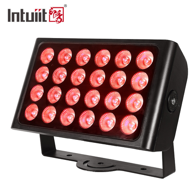 IP65 resistente al agua Color de la ciudad DMX512 24x10w RGBW Luz de inundación de lavadora de pared LED exterior