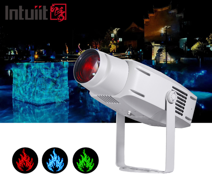 Paisajismo 400W LOGO Gobo lámparas de proyector de exterior Ambiente Dinámico de patrón ondulado ondulado luz publicitaria