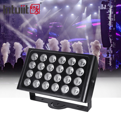 IP65 resistente al agua Color de la ciudad DMX512 24x10w RGBW Luz de inundación de lavadora de pared LED exterior