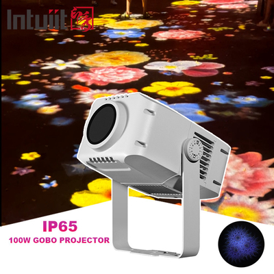 100w Rotación de la publicidad al aire libre resistente al agua LED Gobo Logo Proyector de luz