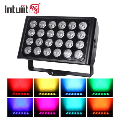 8X15W RGBW 4 en 1 LED Proyector a prueba de agua DMX Control Flat Spotlight de fondo Luz de lavado de pared Luz de escenario