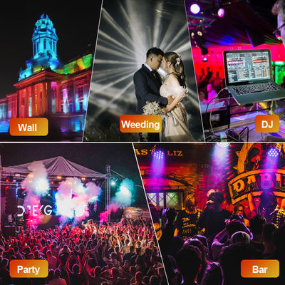 Barra de lavado de pared LED RGBW 16X 5W Control DMX512 Luz lineal para DJ Jardín IP65 Control DMX512