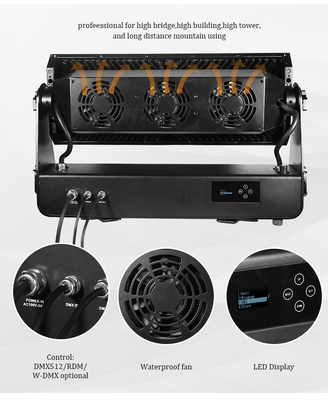 DMX512 1500W RGBW 4in1 IP65 DJ impermeable de boda escenario de la ciudad lavadora de paredes exterior LED lavado luz de inundación