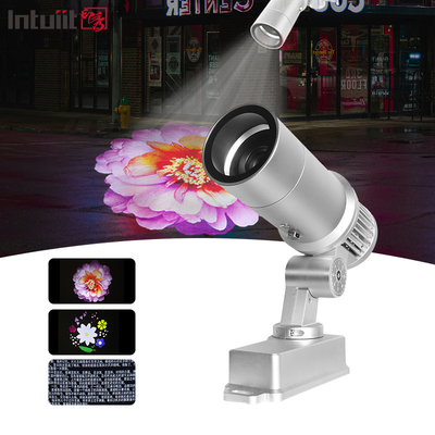 Proyector de logotipo láser LED Gobo de publicidad giratorio IP65 60W a prueba de agua para exteriores