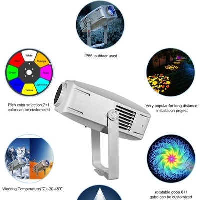 Gobo proyector luces publicitarias 400W LED señal de pared lámpara de proyección exterior impermeable Ip65